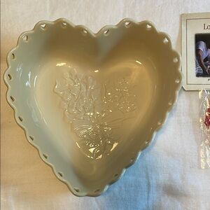 Longaberger Heart-Shaped Dish